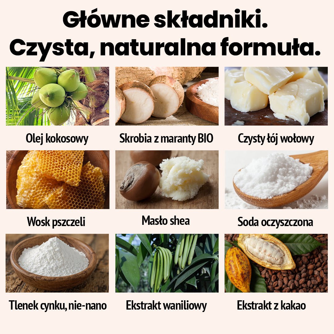 "Cocoa Vanilla" - naturalny dezodorant z łojem wołowym (70g)