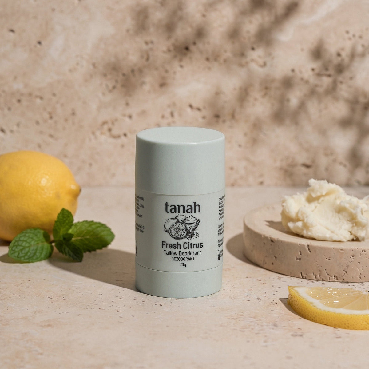 "Fresh Citrus" - naturalny dezodorant z łojem wołowym
