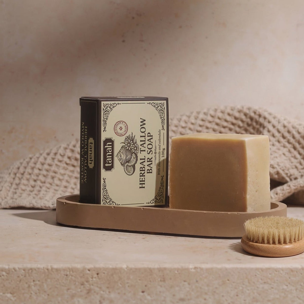 "Herbal Tallow" - mydło w kostce (100g)
