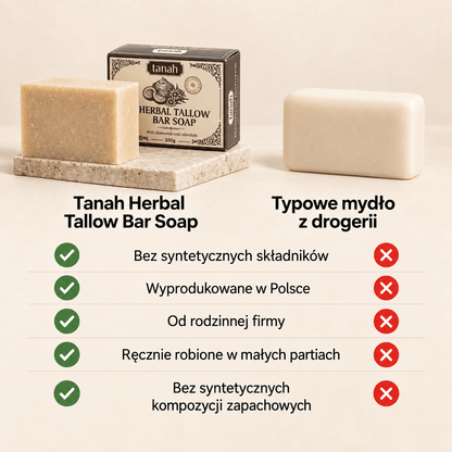"Herbal Tallow" - mydło w kostce (100g)
