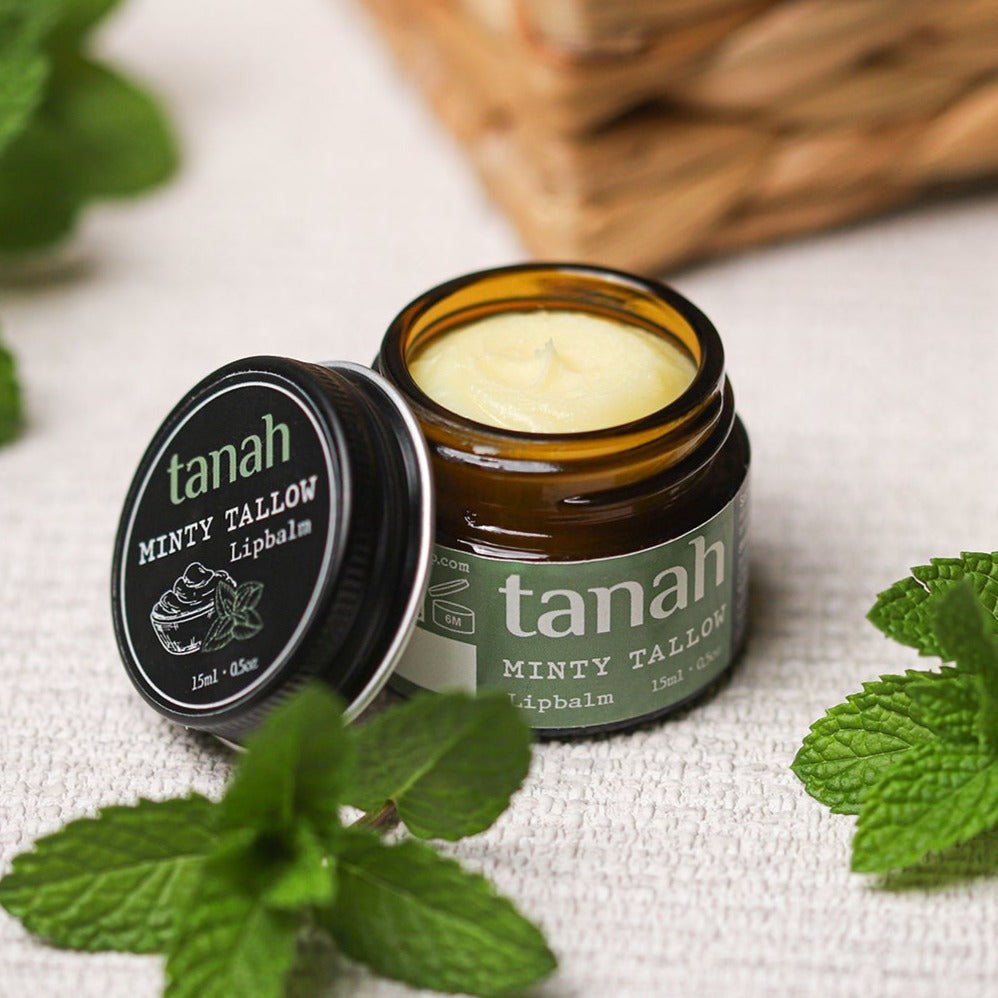 "Minty Tallow" - miętowy balsam do ust (15ml)