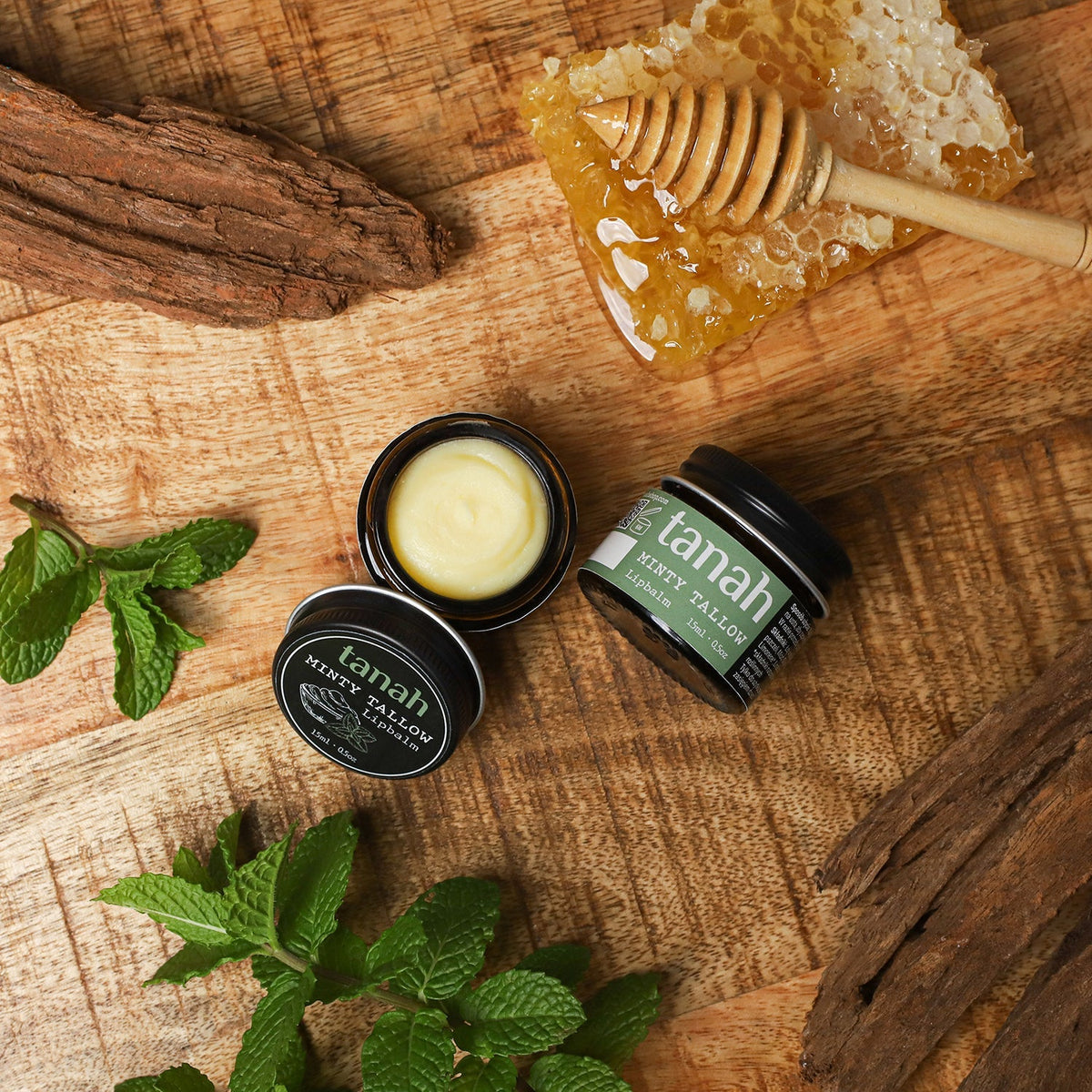 "Minty Tallow" - miętowy balsam do ust (15ml)
