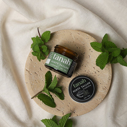 "Minty Tallow" - miętowy balsam do ust (15ml)